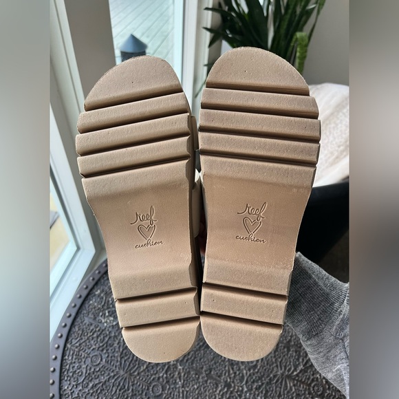 REEF HORIZON BANDED PLATFORM SANDALS IN CREAM 7 - Picture 10 of 10